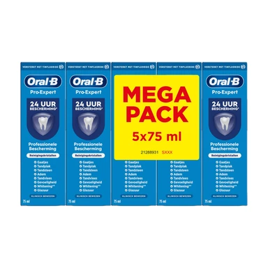 Oral-B Pro-Expert professional protection reinigingskristallen tandpasta - 5 x 75 ml