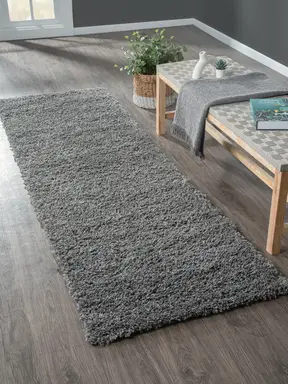 My Flair Teppich "My Shaggy" rechteckig grau 250 x 80 cm