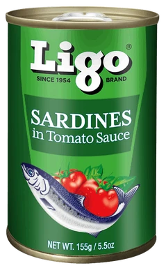Ligo Sardines In Tomato Sauce 155g