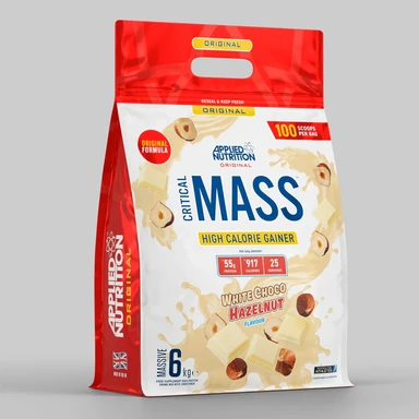 Applied Nutrition Critical Mass Original Weight Gain Support White Chocolate Hazelnut Powder Flavour - 6kg