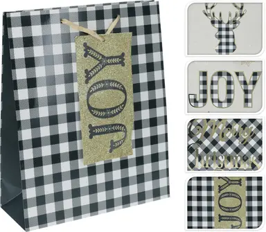 GIFT BAG MEDIUM 4ASS DESIGN