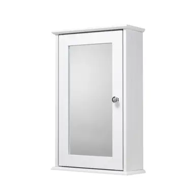 Croydex Malton White Bathroom Mirror Cabinet (53x34x13cm)