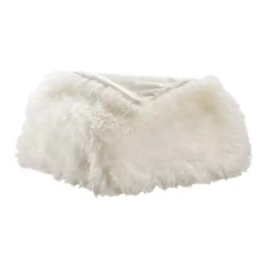 Vivaraise Couverture Betani blanc neige - 130 x 160 cm