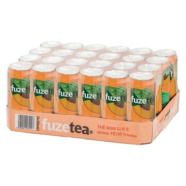 FUZETEA Thé Glacé Pêche pack de 24x33cl