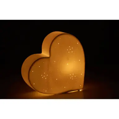Premier Kids Night Light Ola Heart Ceramic White