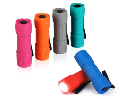 EverBrite 6-Pack Mini LED Torches, Colorful Pocket Torches for Kids and Adults, Ideal Camping Hiking Outdoor Party, Includes Batteries