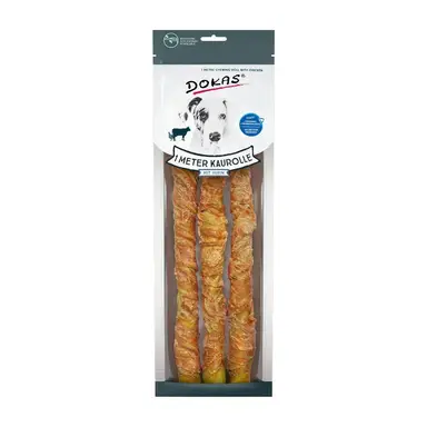 DOKAS 1 Meter Kaurolle für Hunde 315 g 1 Stück