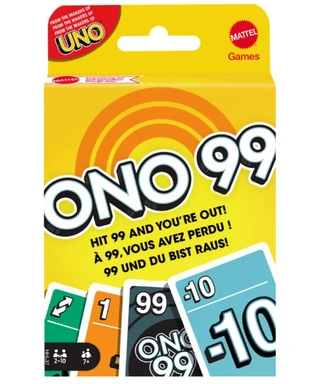 Mattel Games HHL37 - ONO 99 Card Game for Kids & Families, 2 to 6 Players, Add Numbers, Gift from 7 Years.