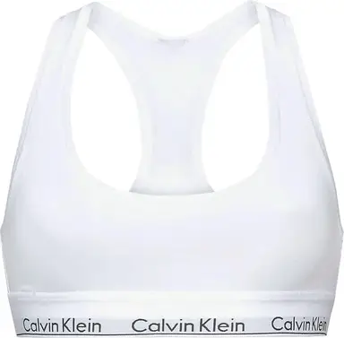 Calvin Klein ongebloemde bralette 100 3/4 cup wit dames XS