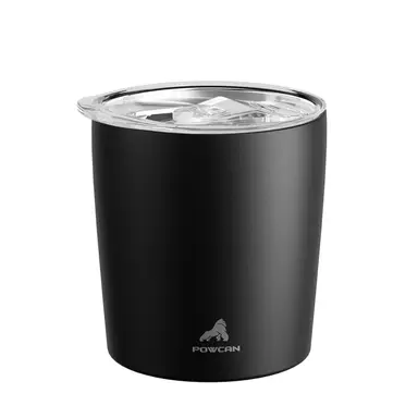 POWCAN by Meoky 8oz Milk Cup-Black