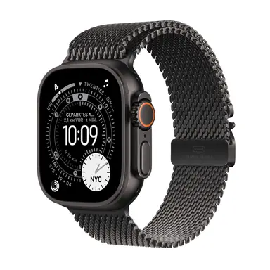 APPLE Watch Ultra 3 GPS + Cellular 49mm Black Titanium Case with Black Titanium Milanese Loop - Mediu