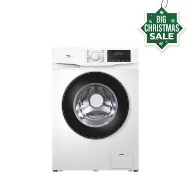 TCL Washing Machine Slim, 6 kg, Only 45cm Deep, with BLDC Inverter Motor, Steam Wash, Quick Wash 15mn, Auto Weight, Add Garment [Energy Class B] FF1006WB0