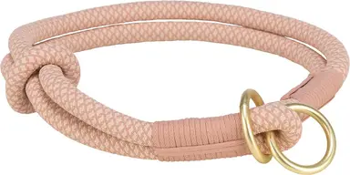 Trixie zachte halfslip halsband - roze/lichtroze - 35 cm