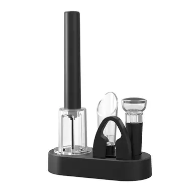 Cuisync VBGS-KH1-001902 Ouvre-bouteilles Pneumatique en ABS - Noir