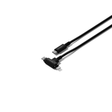 Cygnett 1m USB-C to USB-A Braided Cable – Right Angle – Black