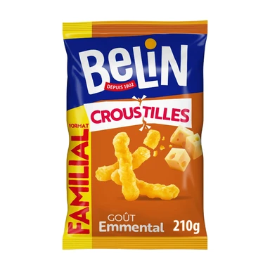 BELIN Croustilles Biscuits apéritifs goût emmental - 210 g