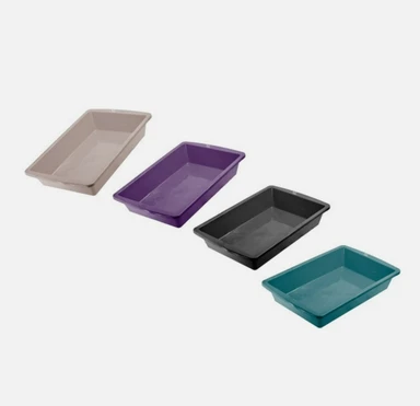 James Marketing Small Cat Litter Tray Mixed Colours 37cmx26cmx7cm