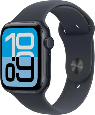 Apple Watch SE 3 GPS 44mm Midnight Aluminium Case with Midnight Sport Band - M/L