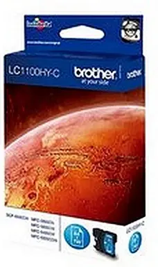 Brother LC1100HYC inktcartridge, origineel cyaan, 1 stuk