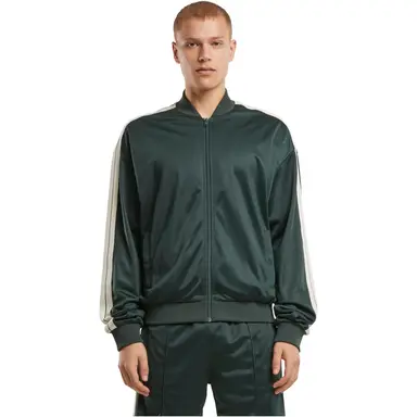 Urban Classics Tennis Core Jacket Sweaters Zipthrough bottlegreen M
