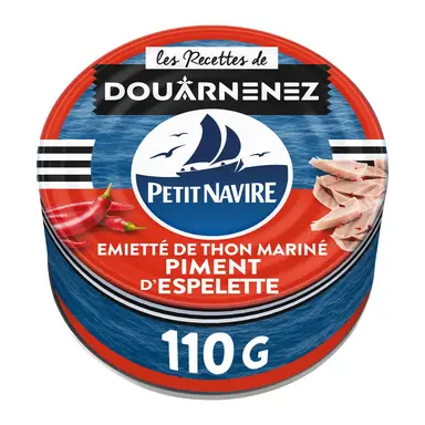 PETIT NAVIRE Émietté de thon mariné au piment d'Espelette - 110 g