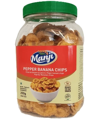 Manji Snacks Bananenchips Pfeffer 250 g