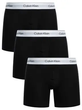 Calvin Klein 3-Pack Boxer Briefs - Icon Cotton Stretch Black 4XL