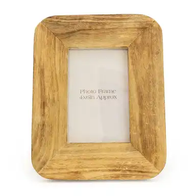 Candlelight Photo Frame Rounded Edge Mango Wood 4x6"
