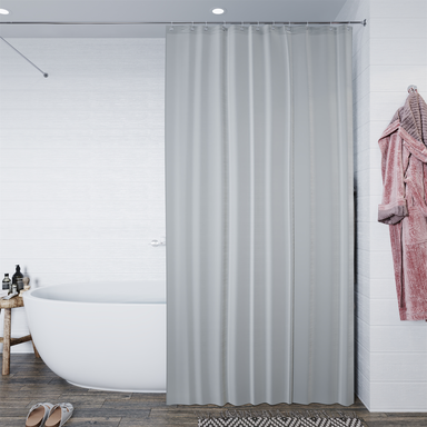 Croydex Shower Curtain Plain Proseal® Grey 180x180cm