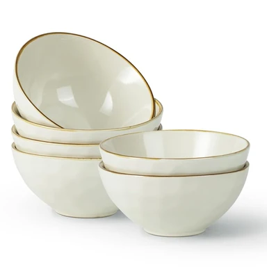 Richmount 6-teiliges rundes Pastoral-Schüssel-Set in Weiß