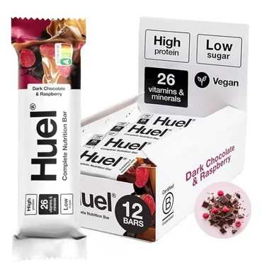 Huel Complete Nutrition Bars - Dark Chocolate & Raspberry 55 g x 12