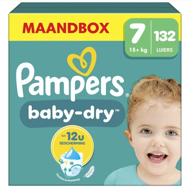 Pampers Baby-Dry Luiers Maat 7 – 132 Luiers (Maandbox)
