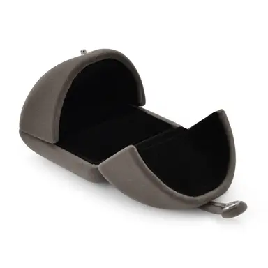 Oirlv Knopf-Ringbox für Paare, luxuriös & elegant, als Vorschlag-, Verlobungs- und Hochzeitsgeschenk, Brautring-Box/Trägerbox, braun, Neujahr-Angebot, Top-Geschenkideen