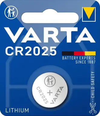 VARTA CR2025 Lithium-Knopfzelle 3 V 170 mAh (1 Stück)
