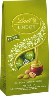 Lindt LINDOR Pistazienbeutel, 137 g