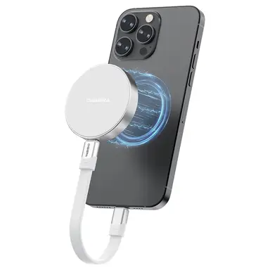 DigiEra 1 TB Magnetische tragbare SSD – Externes USB 3.2 Gen 2x2 Solid-State-Laufwerk, bis zu 2000 MB/s High-Speed-Übertragung, kompatibel mit iPhone 15/16 und anderen USB-C-Geräten, Modell LPS2000M-2, Weiß