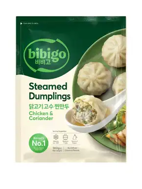 Bibigo Chicken & Coriander Steamed Dumplings 560g 必品阁鸡肉香菜蒸饺