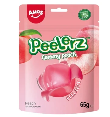 Amos Peelerz Gummy Peach 65g