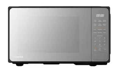 Toshiba Solo Microwave - 20L, 800W, Mirror Black, Manual Controls, 10 Power Levels, 10 Quick Touch Presets, MM2-EM20PF(MB)