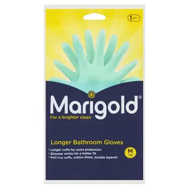 Marigold Longer Bathroom Gloves M