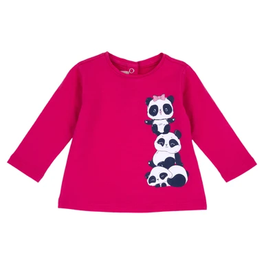 Chicco tracksuit T-shirt - langarm - donkelpink - 68