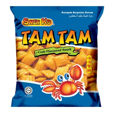 Snekku Tam Tam Crab Snack 80g