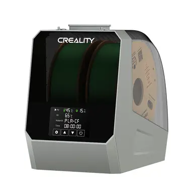 Creality Space Pi Filament Dryer Plus, 2-spool 3D-printer filament-droogbox, 360° snelle verwarming filamentopslag met LCD-scherm, éénknopsdroging voor PLA, PETG, ABS, TPU, PC, PP, ASA, PET, PETG-CF