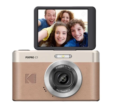 Kodak Appareil photo numérique compact avec écran inclinable à 180 ° - marron