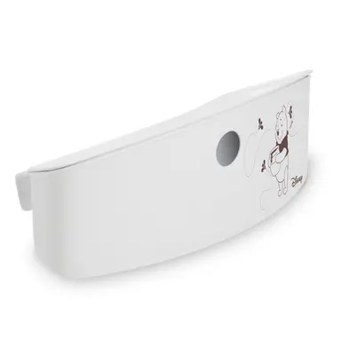 Hauck Aufbewahrungsbox für Hochstuhl Rückenlehne (abnehmbar & inkl. Deckel) - Disney Pooh - Weiß