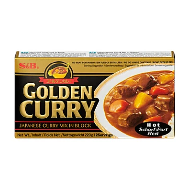 S&B Golden Curry Saucenmix - Scharf 220g