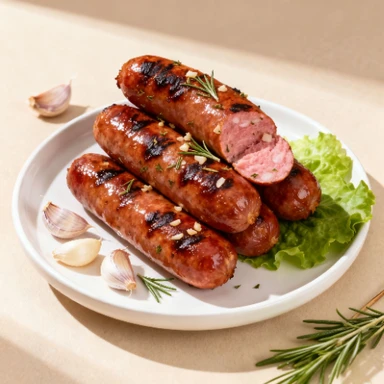 Laweiju Saucisse grillée à l'ail (bœuf) 500g