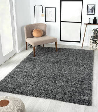 My Flair Teppich "My Shaggy" rechteckig dunkelgrau 230 x 160 cm