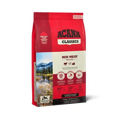 Acana Classic Trockenfutter für Hunde mit rotem Fleisch 11,4 kg (Angus-Rind, Yorkshire-Schwein, grasgefütertes Lamm, zuckerarmes Hafergetreide)