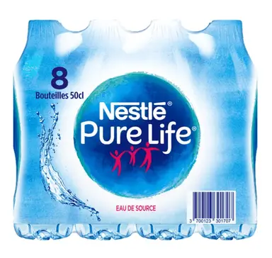 NESTLÉ PURE LIFE Eau de source - 8 x 50 cl